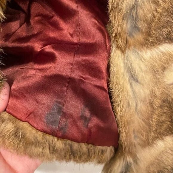 Vintage Rabbit Fur Coat Size Medium GUC - Picture 2 of 4